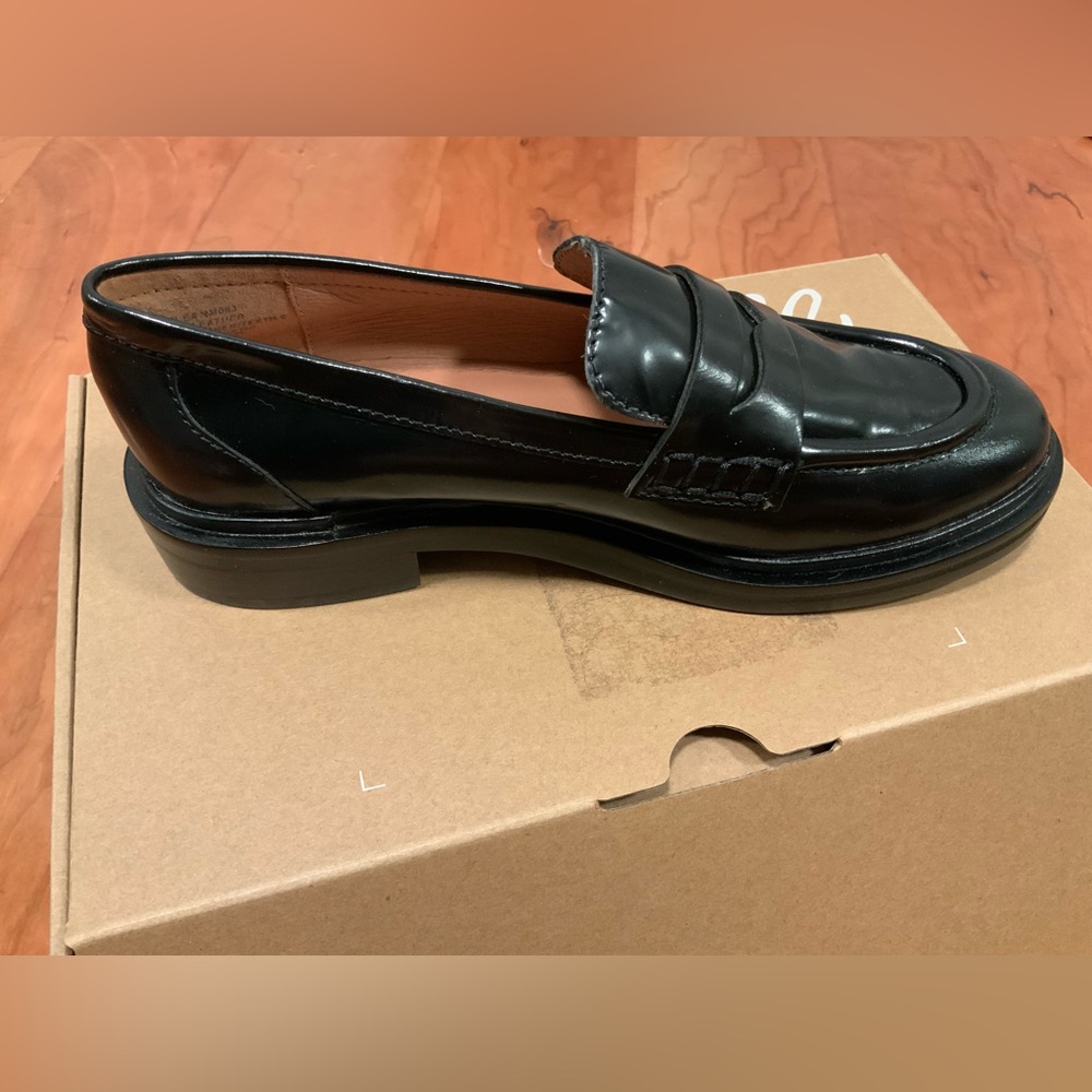 Madewell Black Leather Loafers